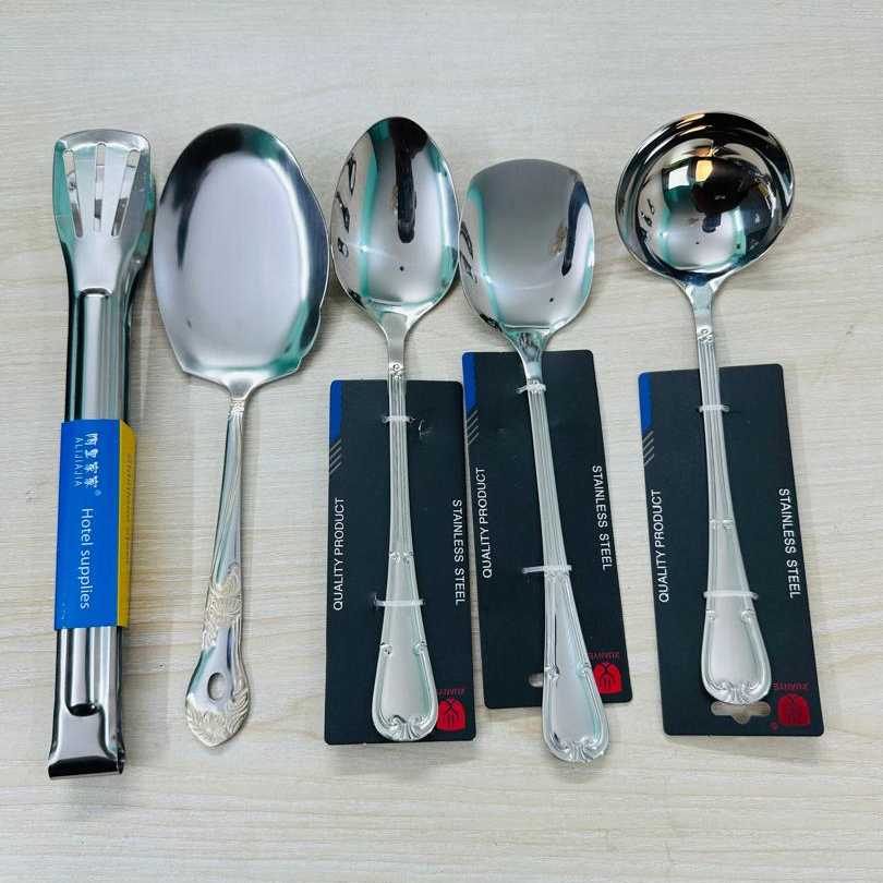 5pcs Premium Steel serving spoon Comboo